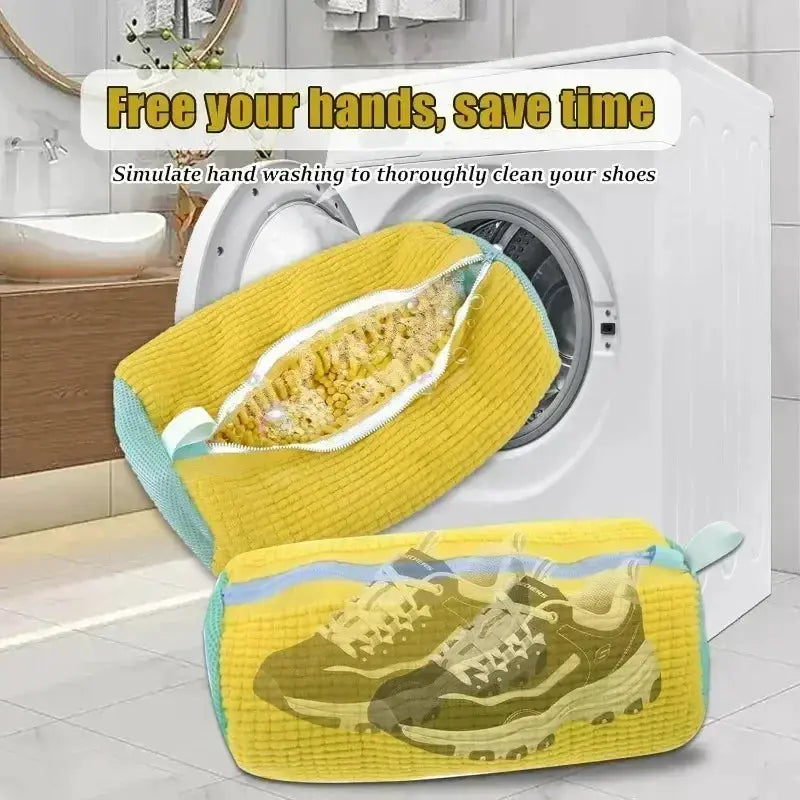 1/2/4PCS Washing Shoes Bag Cotton Laundry Fluffy Fibers Easily Remove Dirt Washing Bags Anti-Deformation Shoes Clothes Organizer from PriceLows™