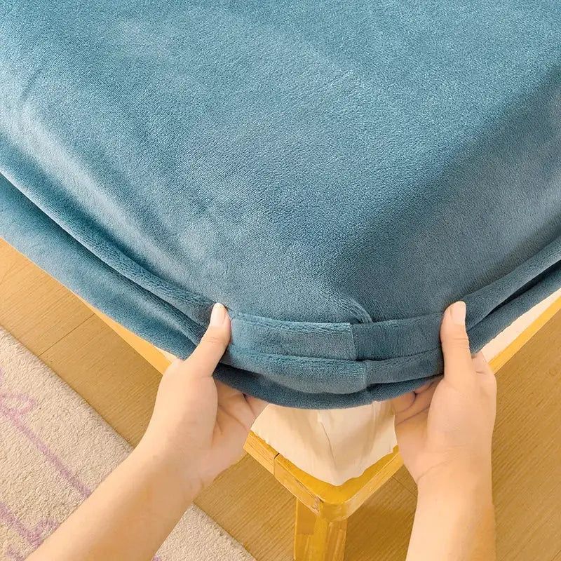 Flannel Fitted Sheet | Deep Pocket 25cm | Fade Resistant | Single To King