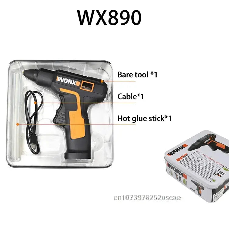 Worx WX890 Hot Melt Glue Gun DIY Mini Household Industrial Guns Heat Temperature Electric Repair Tool with 5Pcs Glue Sticks from PriceLows™