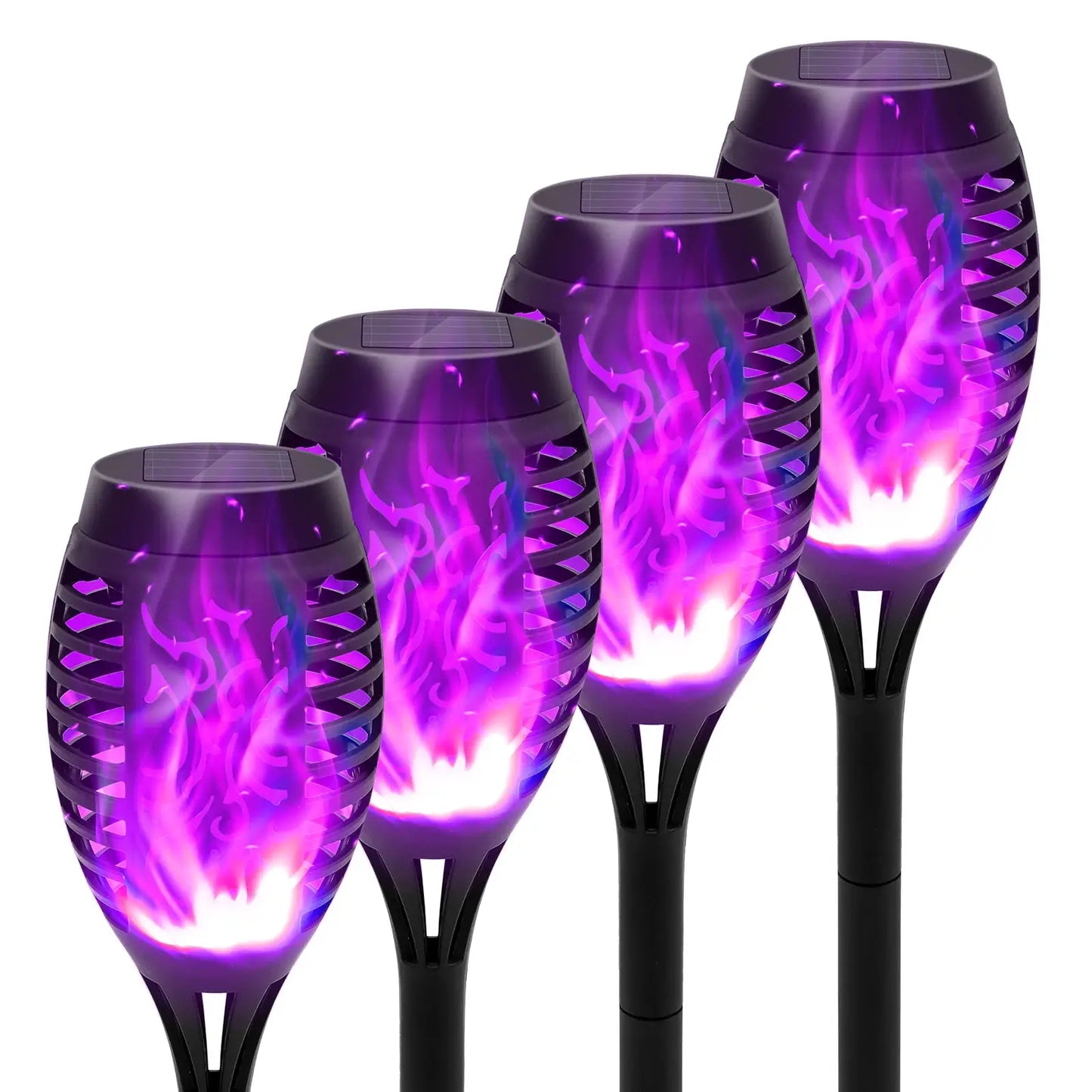 4/6/8/12Pcs Solar Flame Torch Light LED Flickering Outdoor Decoration Powered For Lawn Path Yard Patio Floor Night Lamp from PriceLows™