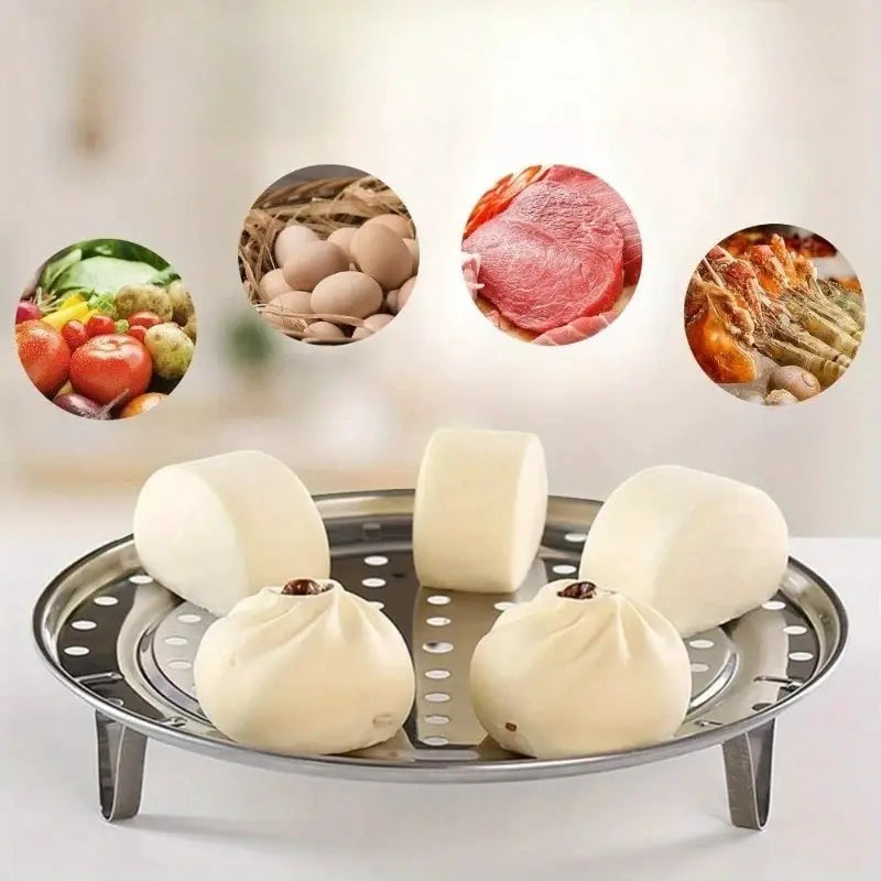 Stainless Steel Steamer Rack | Detachable Legs | Round Basket | Fits Instant Pot