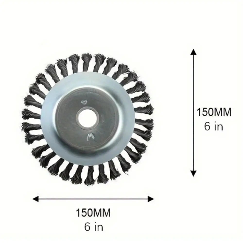 Steel Wire Weeding Garden Weed Wheel Tools Rust Removal Twisted Wire Steel Wire Grass Trimmer Head Weed Mower Accessories from PriceLows™