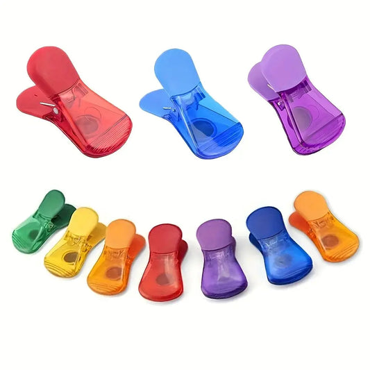 12 pcs Multicolor Food Bag & Note Clips - Durable for Kitchen, Fridge & Office Use in Assorted Colors from PriceLows™
