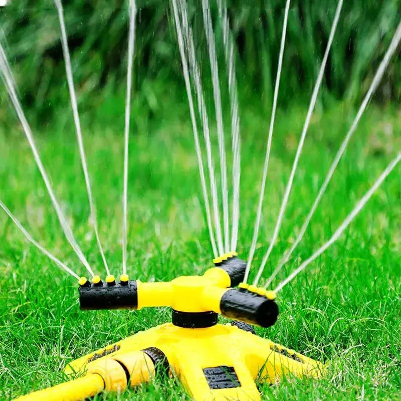 Auto Rotating Sprinkler | 360 Degree Coverage | Three Way Gear Drive
