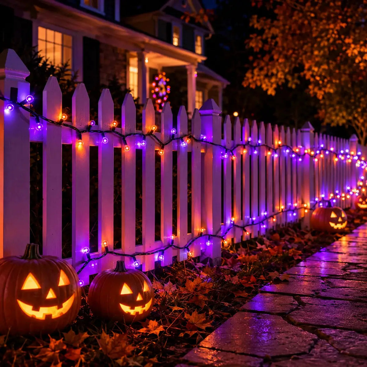 Halloween Solar String Lights | 335 Ft Length | 800 LED Bulbs | With Remote