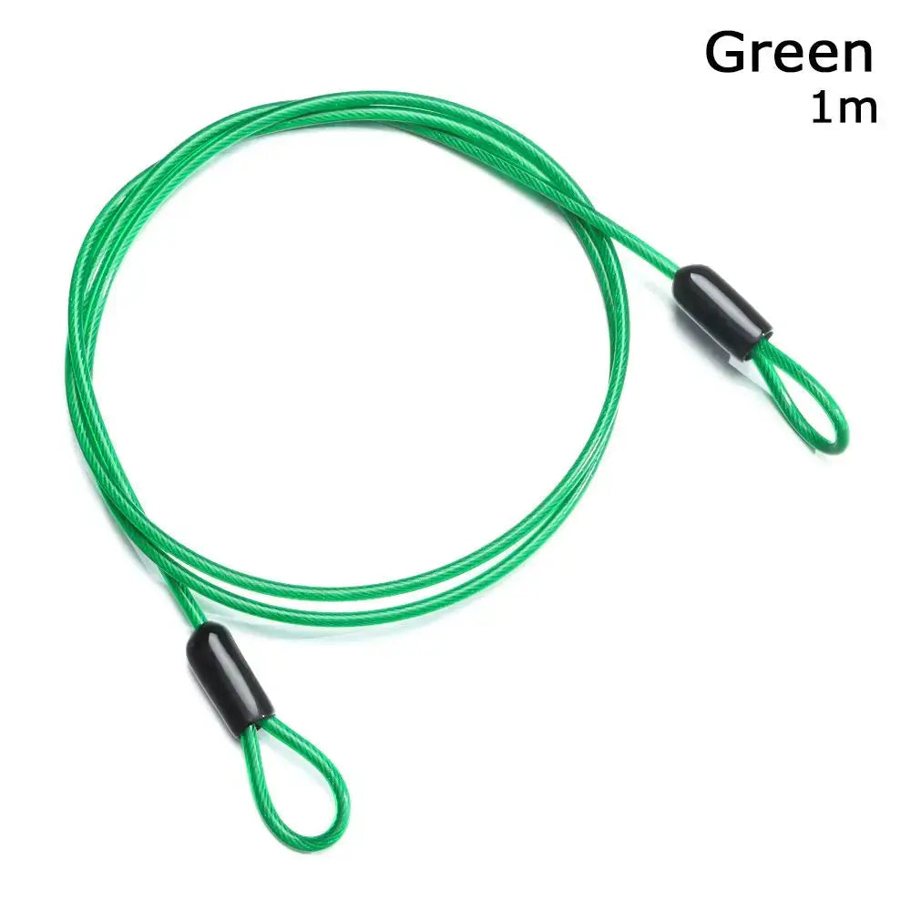 0.5/1/2Meters Security Safety Rope Anti-theft Ropes Cycling Strong Wire Bicycle Lock Wire Steel Cable Lock Road Bike Lock from PriceLows™