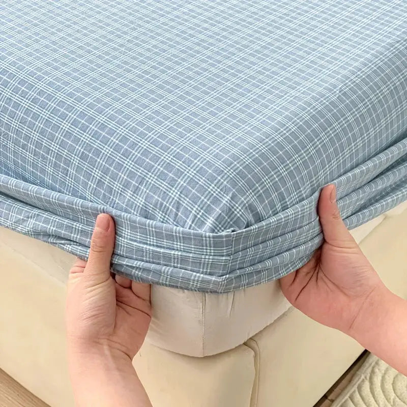 Pure Cotton Fitted Sheet Adults Kids Room Bedsheets Single/Twin/Queen/King Size Bed Cover простынь Soft Mattress Protector from PriceLows™