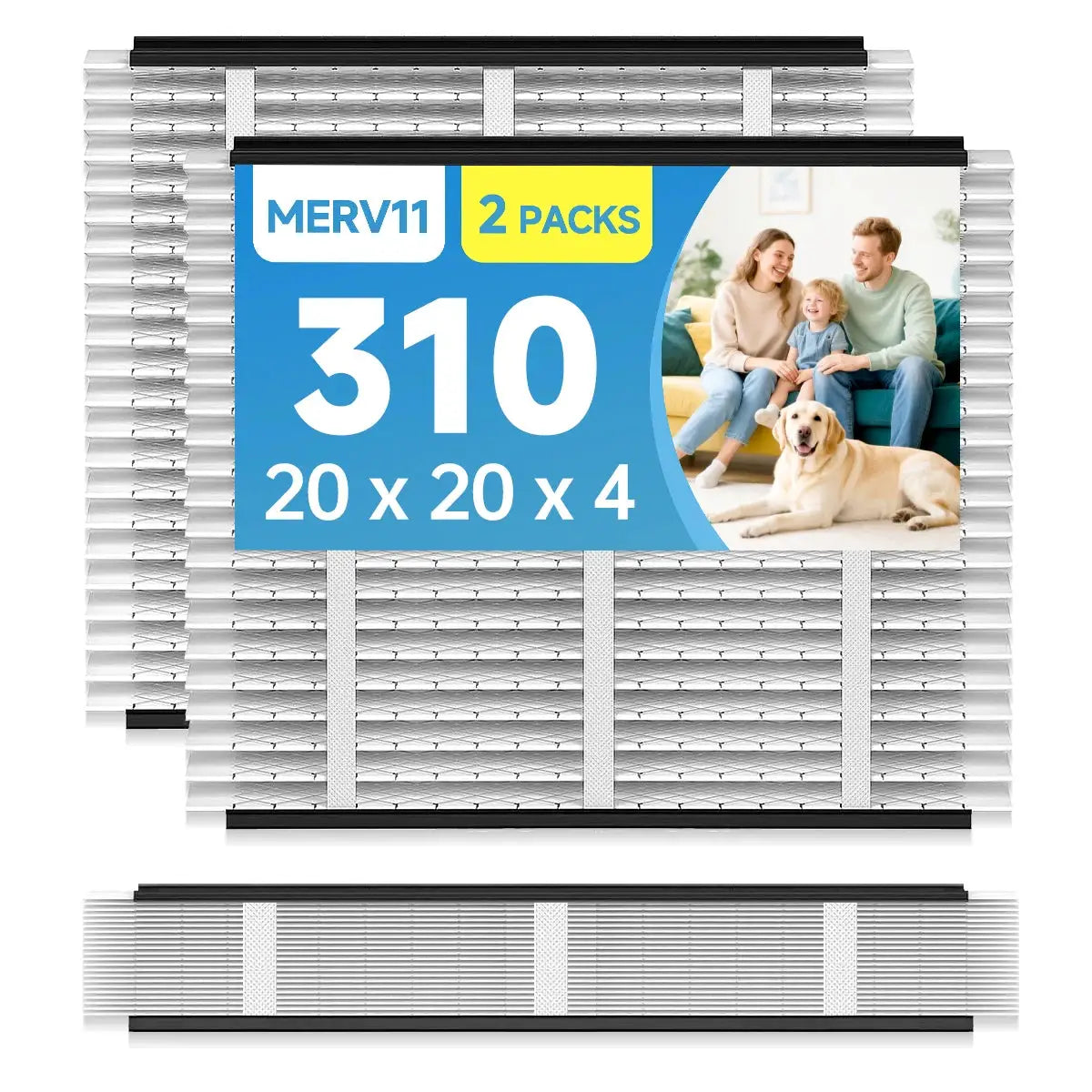 310 Replacement Air Filter 20x20x4 MERV 11 Compatible with Air Purifiers Model 1310 2310 3310 4300 HVAC AC Furnace Filter 2Packs from PriceLows™