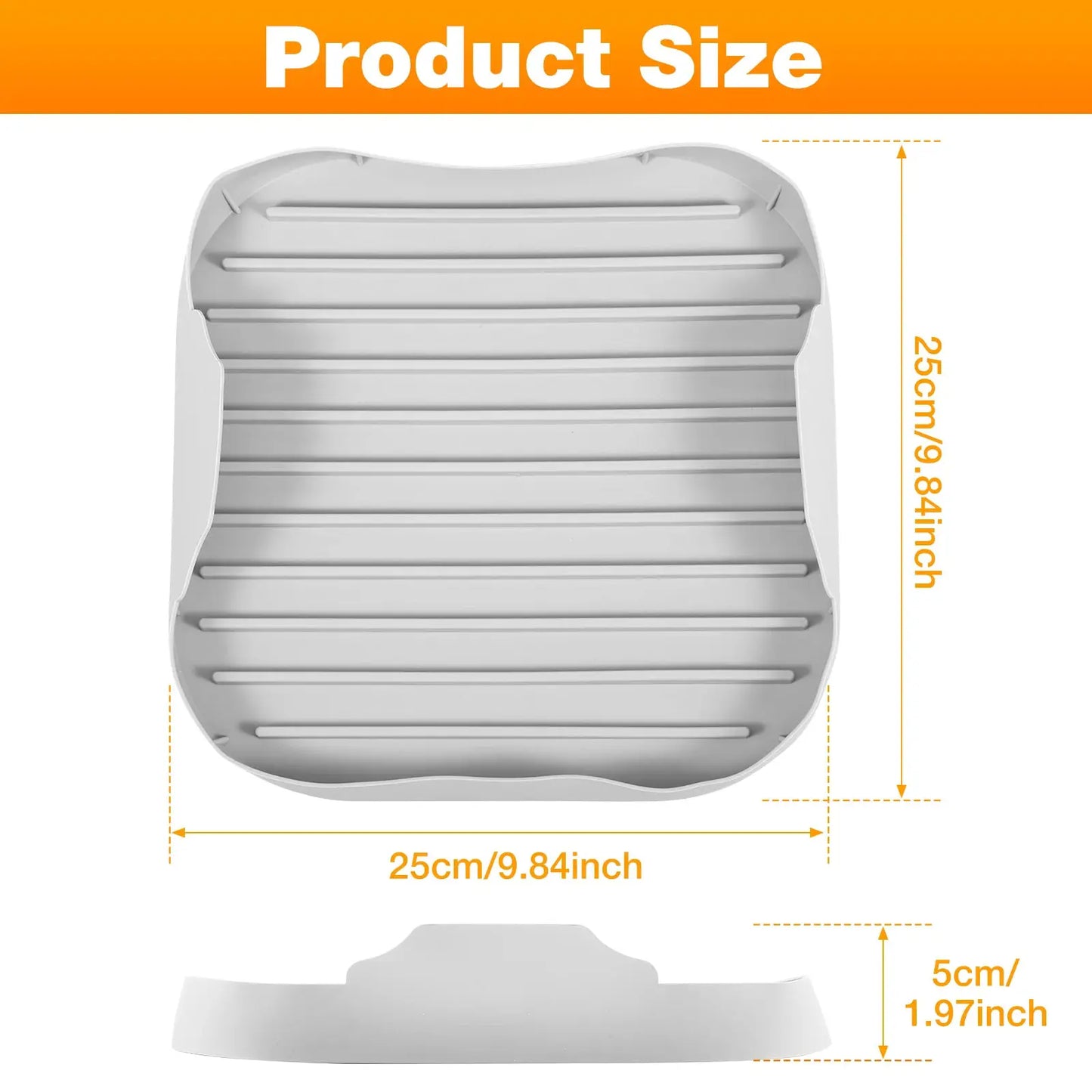 Microwave Bacon Tray | Silicone | 9.84 Inch | Microwave Safe