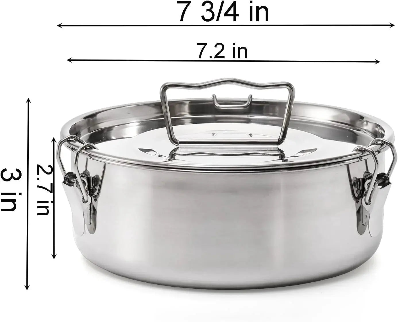 Stainless Steel Steamer Tray | 7.2in Dia 2.7in | 65 oz Cap | 6 Qt Instant Pot