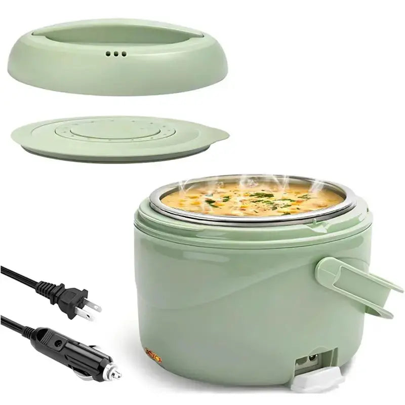 【PARTY】80W Electric Lunch Box, 40 Oz Portable Spill-Free Food Warmer Heater For Office For Work& Car Travel Meals US Plug from PriceLows™