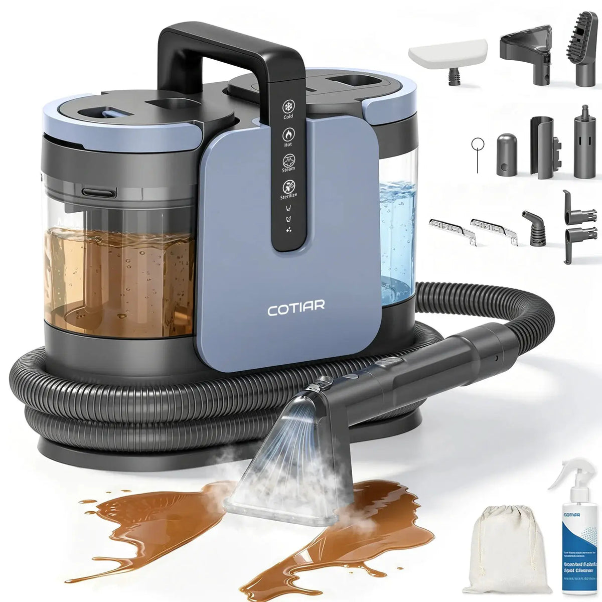 Handheld Steam Cleaner | 1650W 18KPa | 4 Mode | Portable