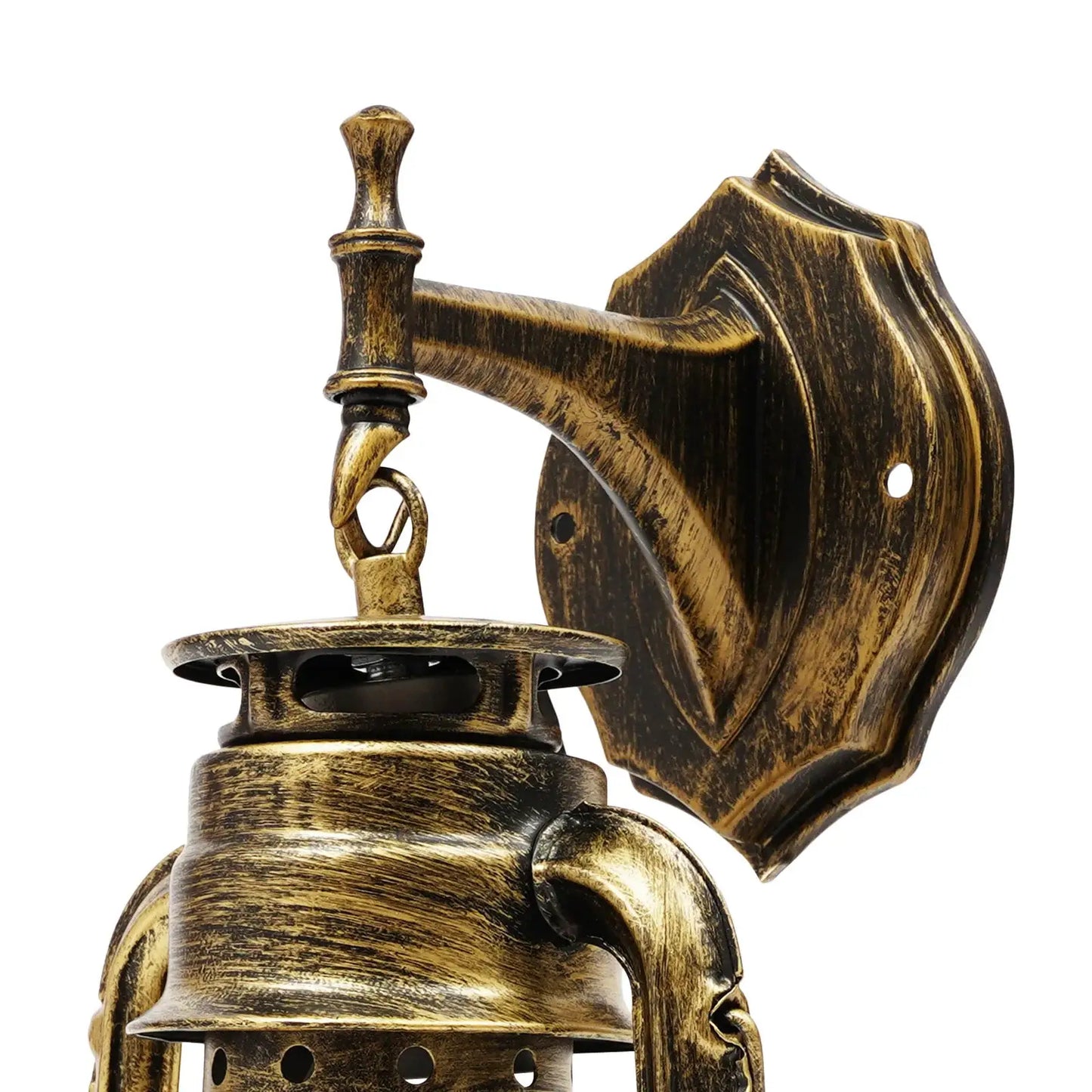 Bymaocar Industrial Antique Bronze Plastic Lantern Sconce Indoor Garden Porch Exterior Wall Light for Home Yard Patio Decor from PriceLows™