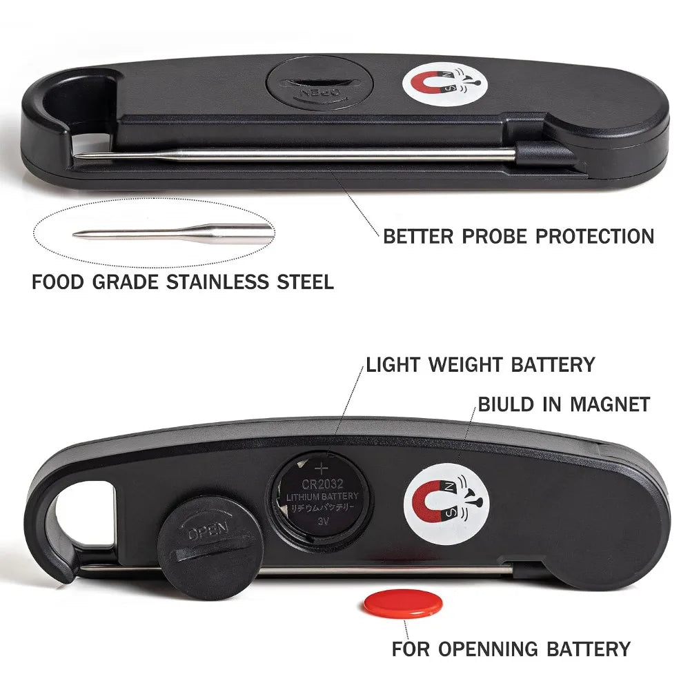 Digital Meat Thermometer | Instant Read 2 To 4 Sec | -58 to 572 F | One Size