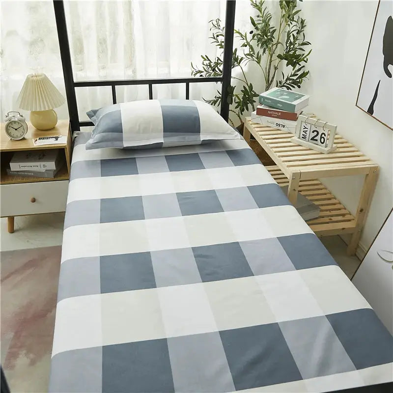 160x230cm Bed Top Sheet For Single,Modern Soft Polyester Flat Sheet,Home Bed Linens,Kids Adult Student Dormitory Man Bedspread from PriceLows™