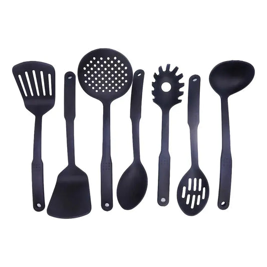 1Pc/7Pcs Straight Nylon Kitchen Cookware Set Non-Stick Pans Utensil Set Turner, Soup Ladle, Skimmer Set from PriceLows™