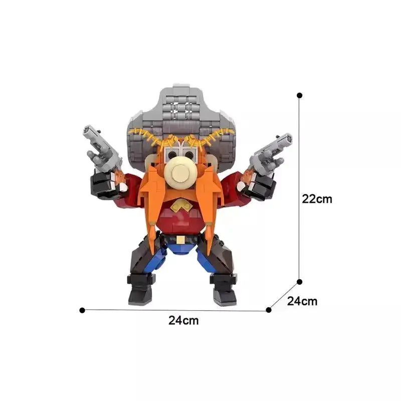 Bricklink MOC Creative Cartoon Anime Figures YOSEMITES SAM Cat and Devil Model Building Blocks Kid Toys Christmas Gift from PriceLows™