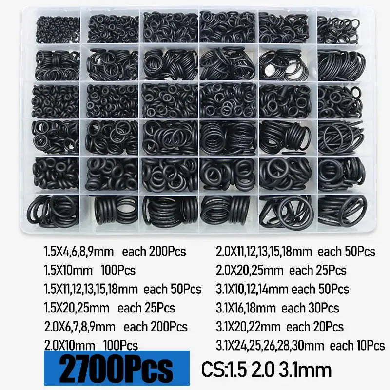 O Ring CS 1.0 1.5 to 4.0mm Sealing Washer Nitrile Rubber O-ring Faucet Plumbing Gaskets Oil Resistant High Temperature Oring Kit from PriceLows™