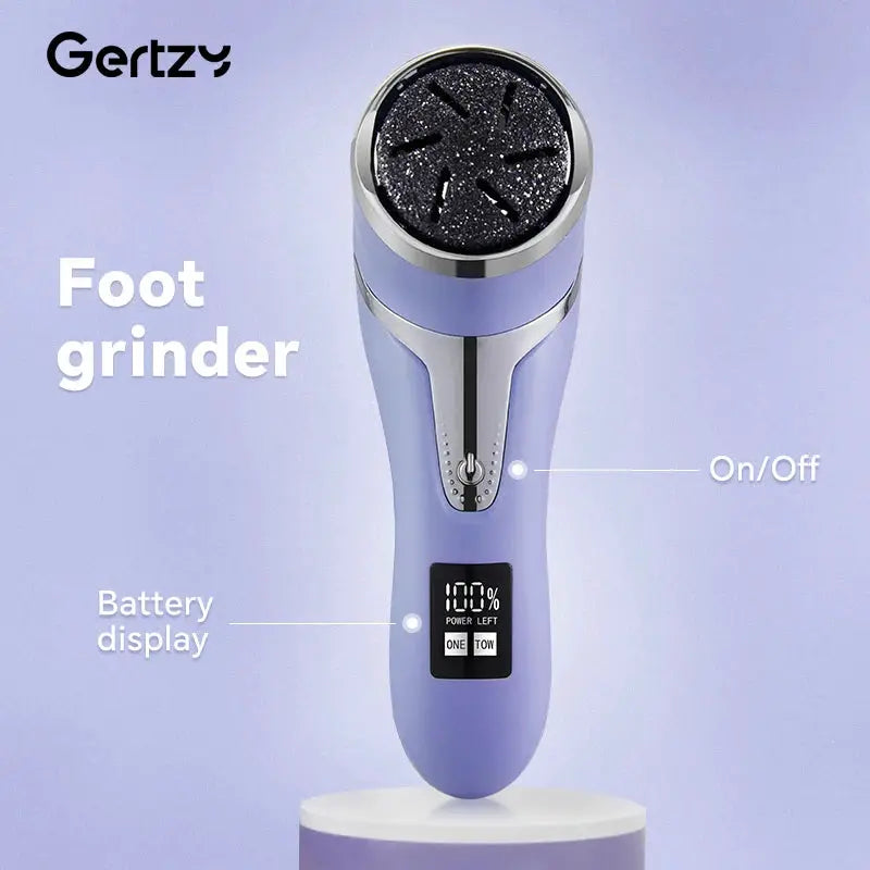 Rechargeable three head electric scab remover with chip removal vacuum cleaner, portable foot repair kit, LED display screen from PriceLows™