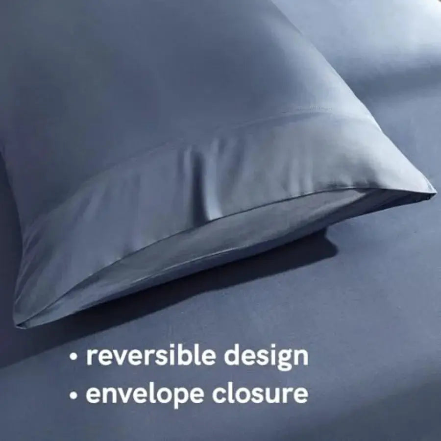 Cooling Bed Sheet Set with 100 Percent Rayon Derived from Bamboo, 500TC Fabric with 2 Pillowcases and Flat Sheet, Deep Pocket F from PriceLows™