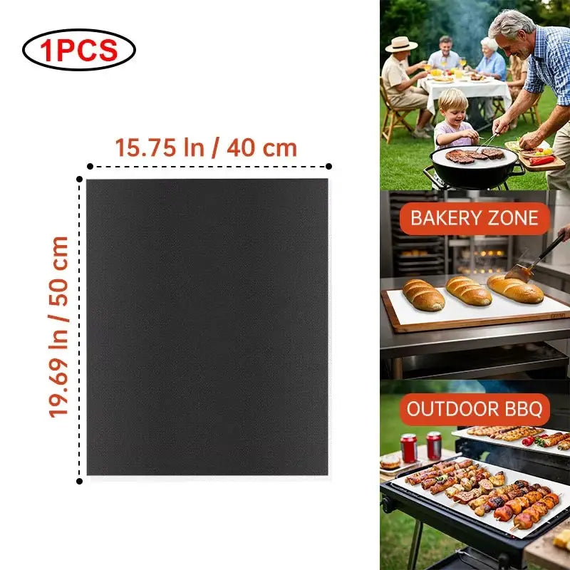 BBQ Grill Mat | Non-Stick | Reusable | Heat Resistant Extra Thick
