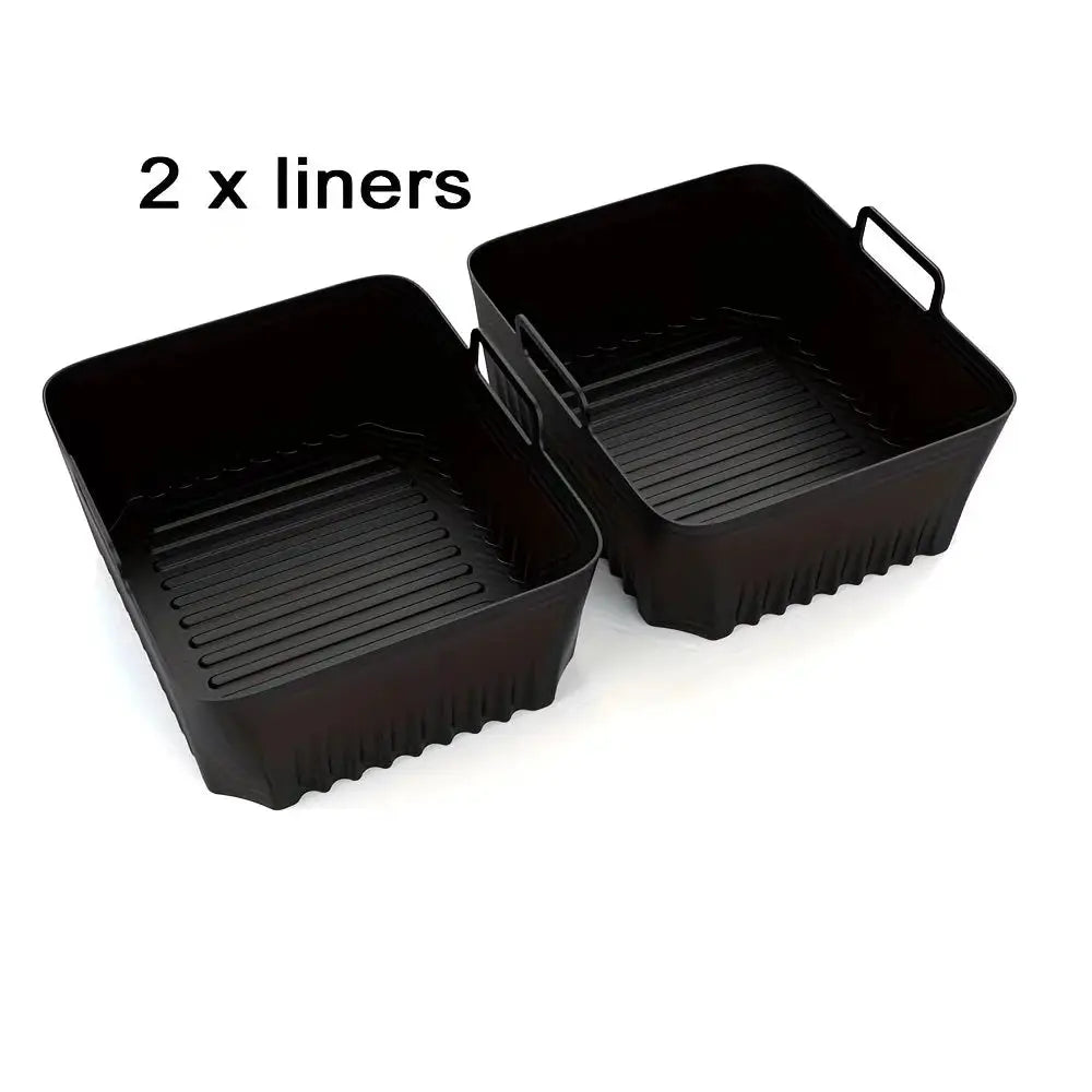 Silicone Air Fryer Basket Liner | Fits Ninja AF500 | Non Stick Reusable | 1 Pack