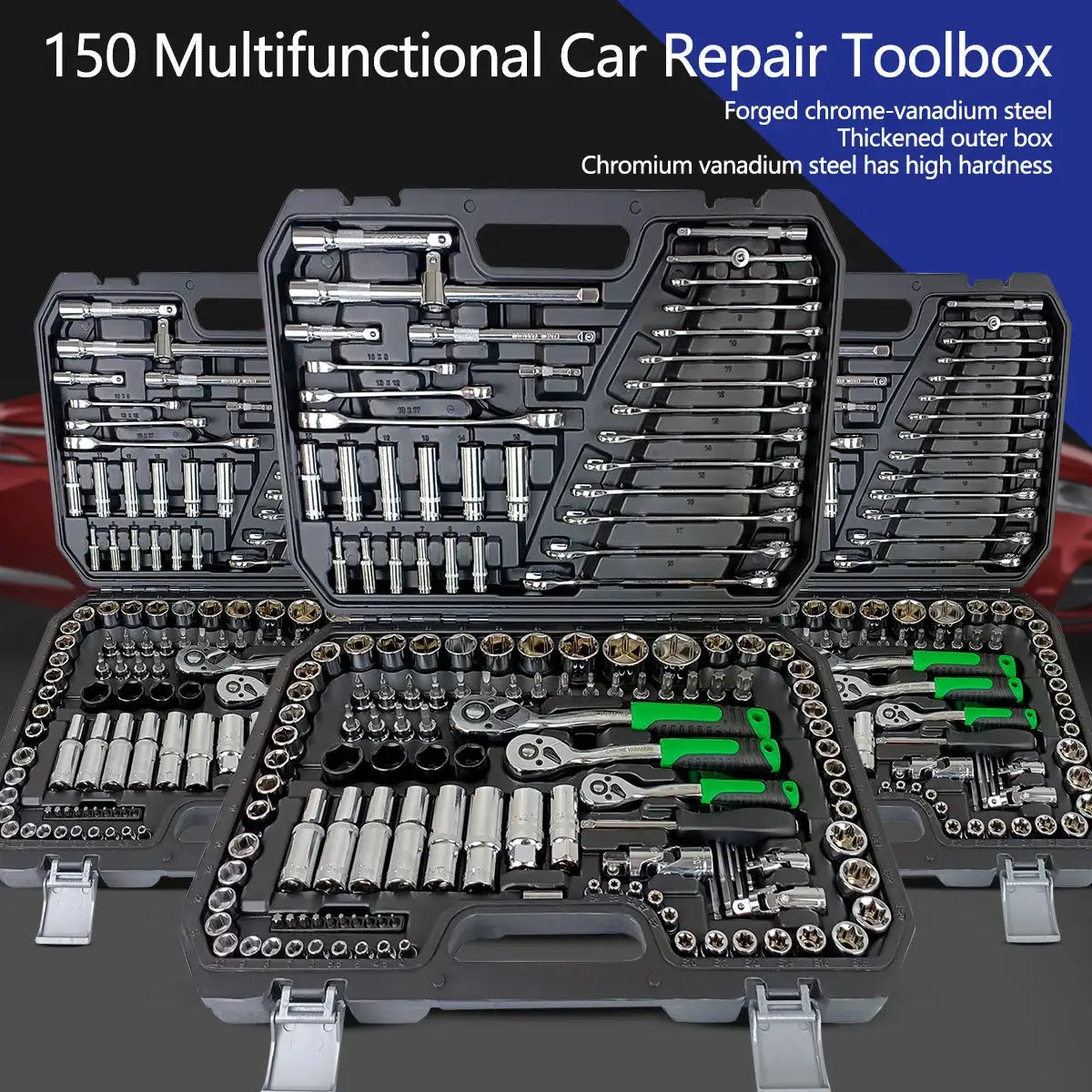 150 Pcs Car Repair Tool Suit for Family and Daily Use Hand from PriceLows™