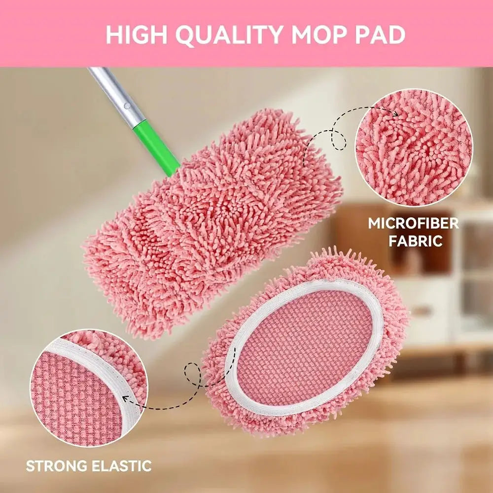 3pcs Reusable Microfiber Mop Pads for Swiffer Sweeper Mop Dry & Wet Mopping Cloths Washable Wet Pads Refill for Mopping Floors from PriceLows™