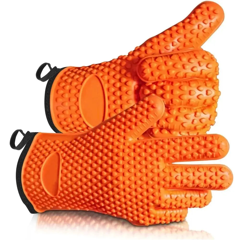 Silicone Oven Mitts | Heat Resistant | Non Slip | One Size