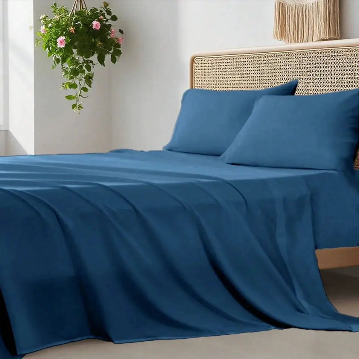 3/4 Piece Bed Sheet Set Soft Breathable Hotel Luxury Summer bedding Twin Flat Fitted Sheet Pillowcase from PriceLows™