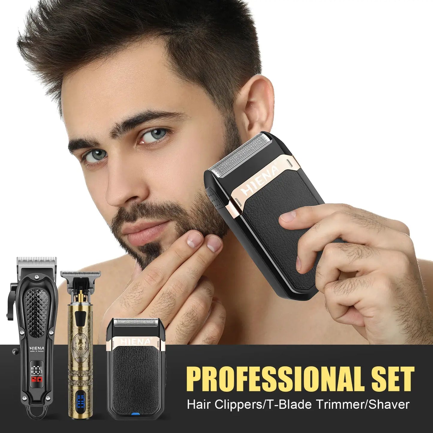 Hair Clipper | Cordless | Stainless Steel Blades | Professional Trimmer Kit