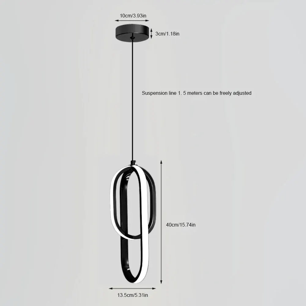 Modern Minimalist LED Pendant Lights Chandelier For Bedroom Living Room Decor Hanging Lamp Suspensions Metal Bedside Lamp from PriceLows™