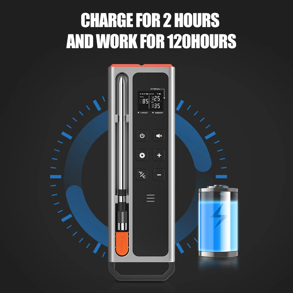 Smart Bluetooth Meat Thermometer | Bluetooth Enabled | Digital Probe | V18