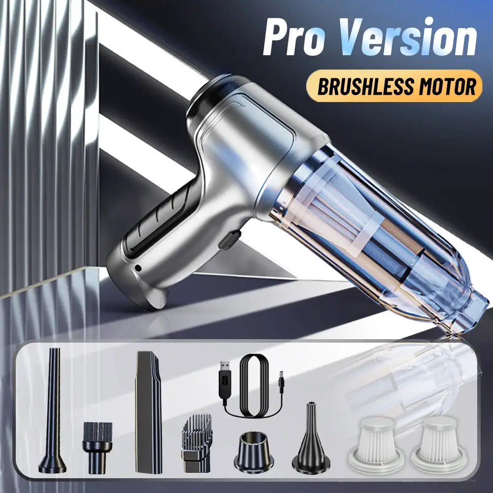 Car Vacuum Cleaner | 95000Pa Suction | 40 Min Battery Life | Cordless Handheld