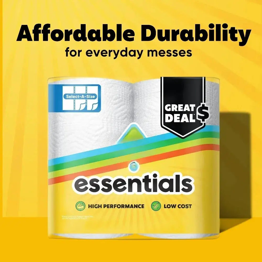 White Paper Towels | Select A Size | 108 Sheets Per Roll | 6 Double Rolls