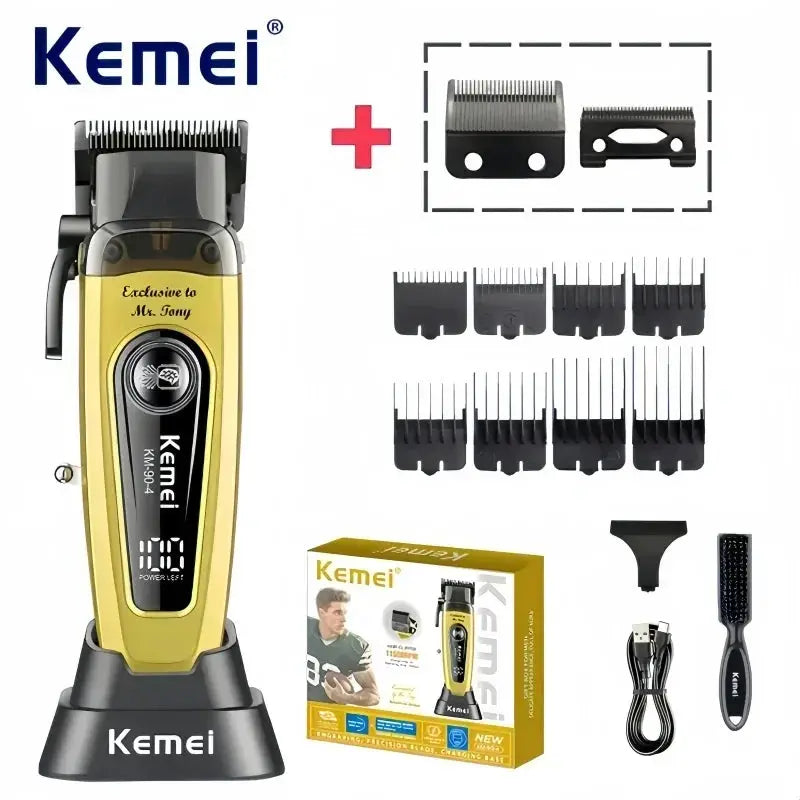 Kemei Cordless Hair Clipper | Brushless Motor | 90Min Battery Unisex
