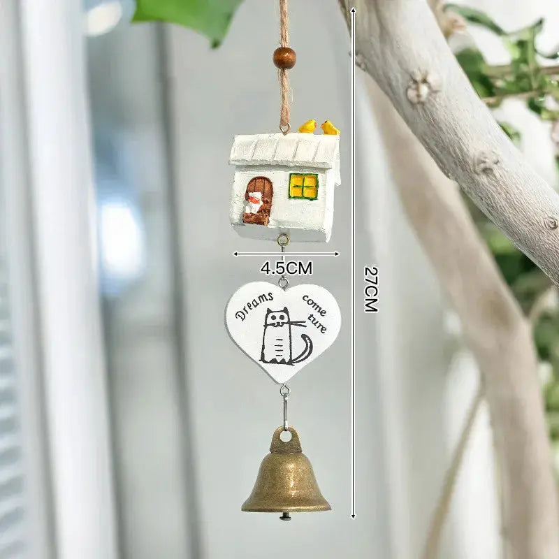 Resin Wind Chime Ornaments Totoro Wind Chime DIY Craft Gifts for Home Garden Decor from PriceLows™
