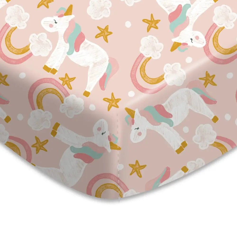 HappyFlute New One Piece Cartoon Print 70*130CM Elastic Band Design Skin-friendly&Breathable Baby Bed Sheet from PriceLows™