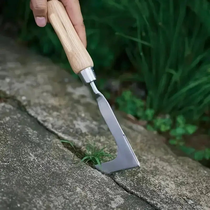 1pc 13.5inch L-shaped Stainless Steel Gap Weeding Tool Garden Hand Tool, For Clearing Weeds On Yard, Patio, Driveway from PriceLows™