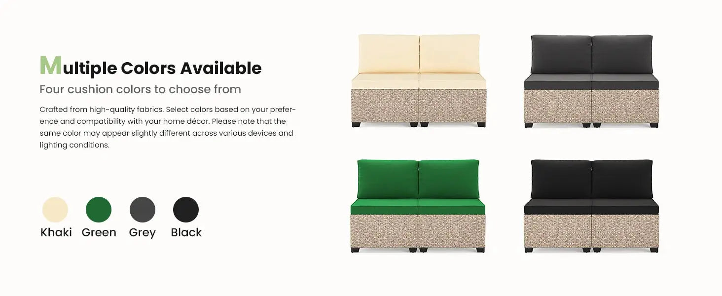 7-Piece Patio Furniture Set, Outdoor Rattan Sectional Sofa with Tempered Glass Table, All-Weather, for Garden, Porch, Backyard from PriceLows™