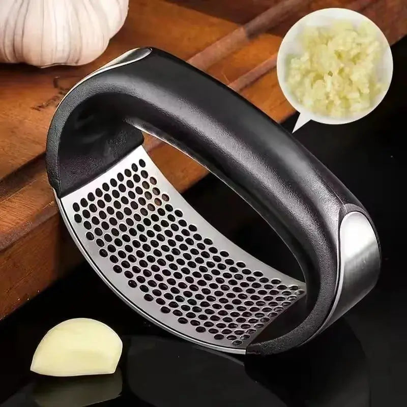 GarlicPress, Stainless Steel GarlicPress, Garlic Mincer, Chopping Garlic Tool, Fruit Vegetable Tools Kitchen Accessories Gadget from PriceLows™