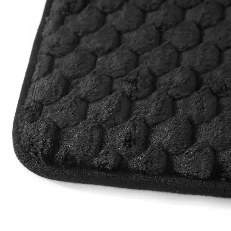 Black Tile Bubble Pattern 2-Piece Bath Rug Set from PriceLows™
