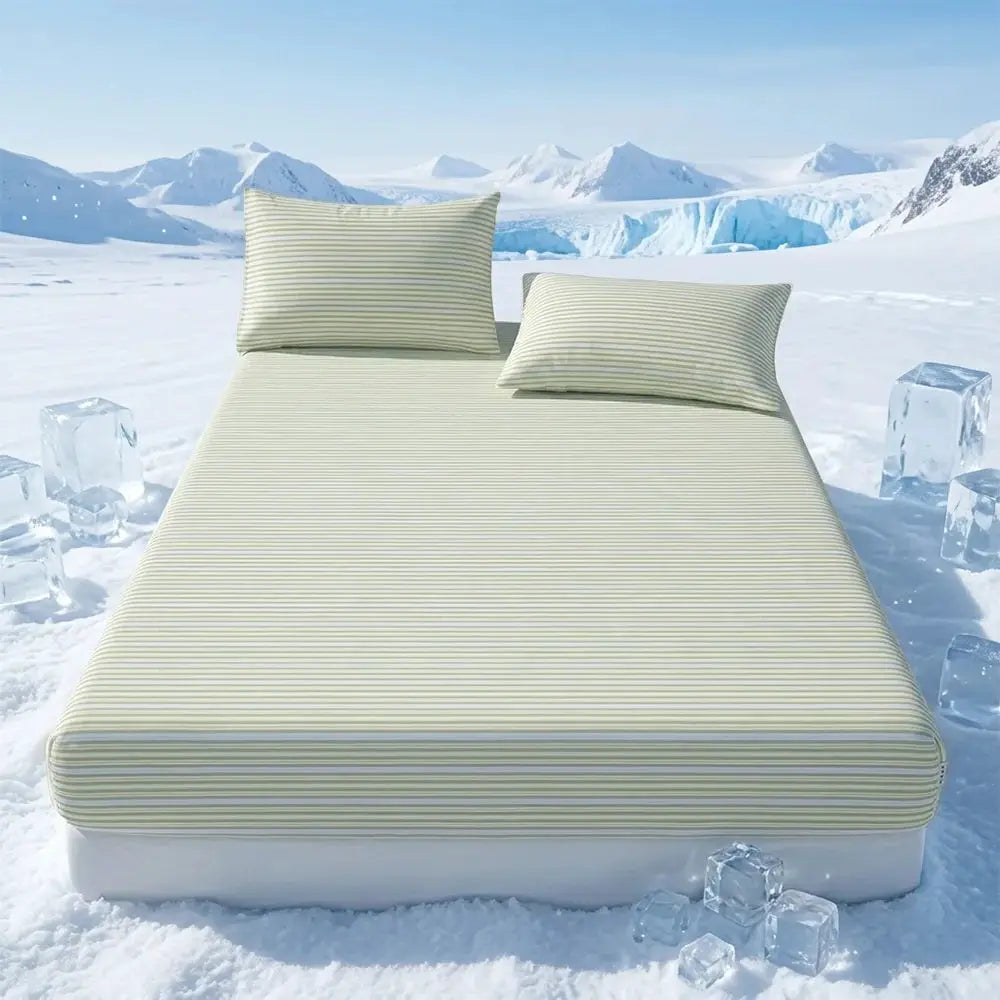 Cooling & Breathable 3-Piece Fitted Sheet Set | Textured Weave | 16-19" Deep Pocket with Non-Slip Fit | Ideal for Hot Sleepers from PriceLows™