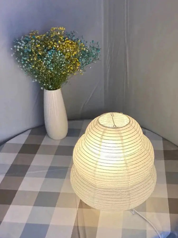 Bedside Study Table Lamp Rice Paper Desktop Decorative Lantern Light Handmade Simple LED Lighting Lamp for Living Room Bedroom from PriceLows™
