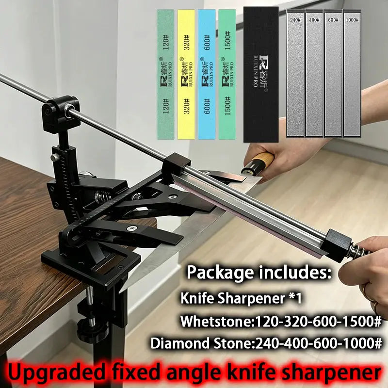 Knife Sharpener | Fixed-Angle | Precise Adjustment | One Size
