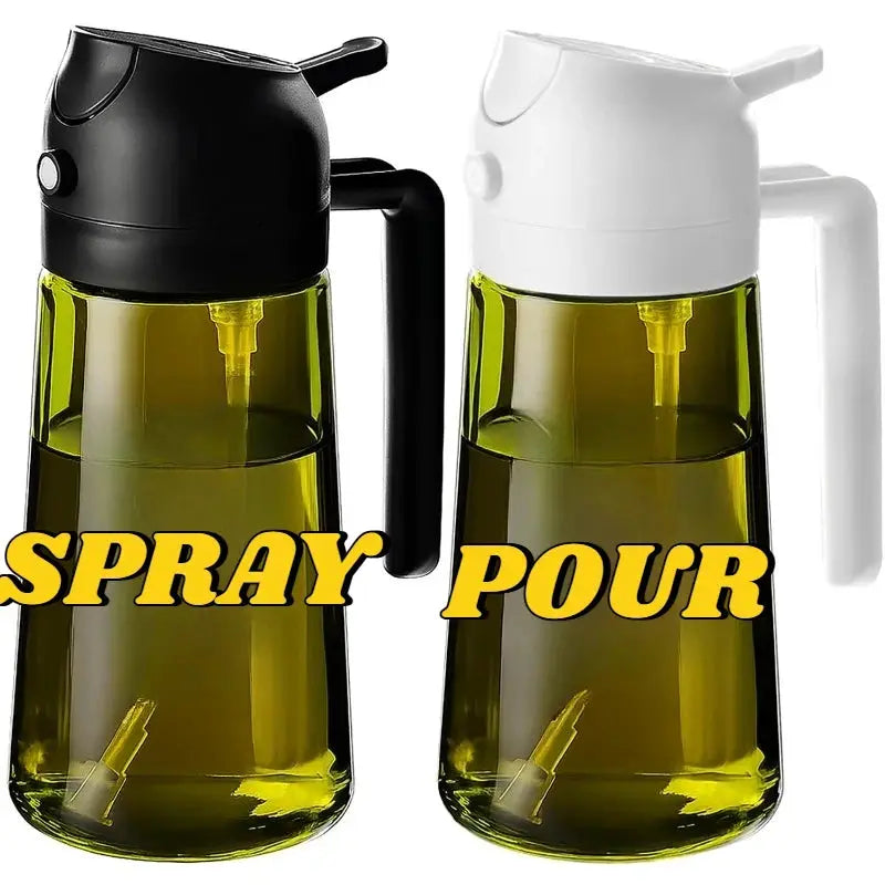 Olive Oil Dispenser Plastic Bottle for Kitchen Gadgets Air Fryer Accessories Olive Oil Sprayer Cooking Light-Blocking Dark Green from PriceLows™