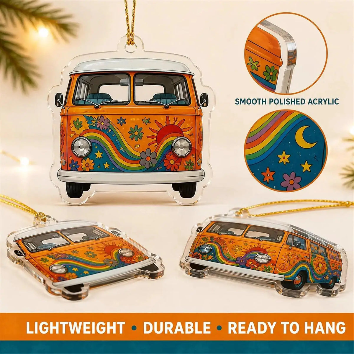 Campervan Advent Calendar | 24 Open Flaps | Vintage Prints | Desktop Stand