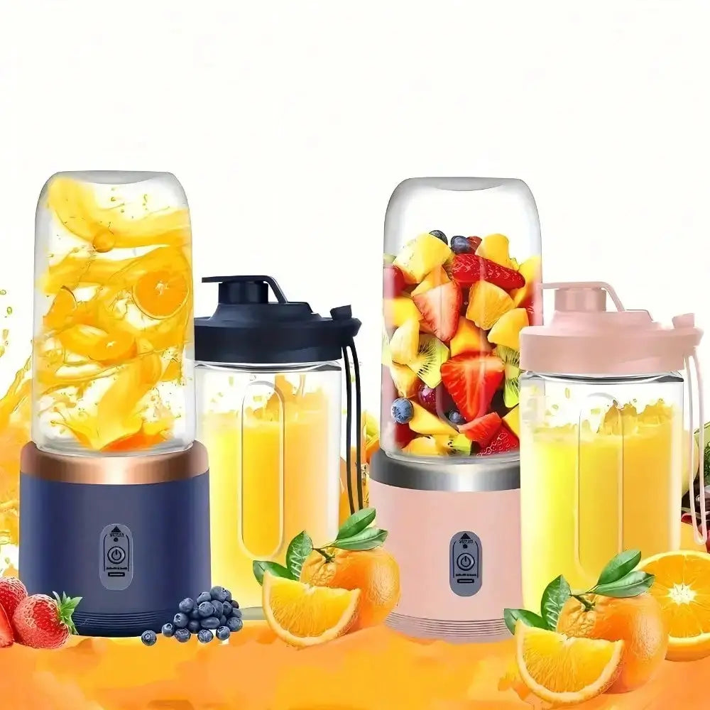 Juicer Cup + Portable Outdoor Cup, Dual Cups, Detachable, Easy To Clean, For Making Fine Juice, Fruit Blender, Beverage Maker, Suitable For Home, Outdoor Travel, Office, USB Charging, Portable Blender, Juice Mixer - Perfect G from PriceLows™