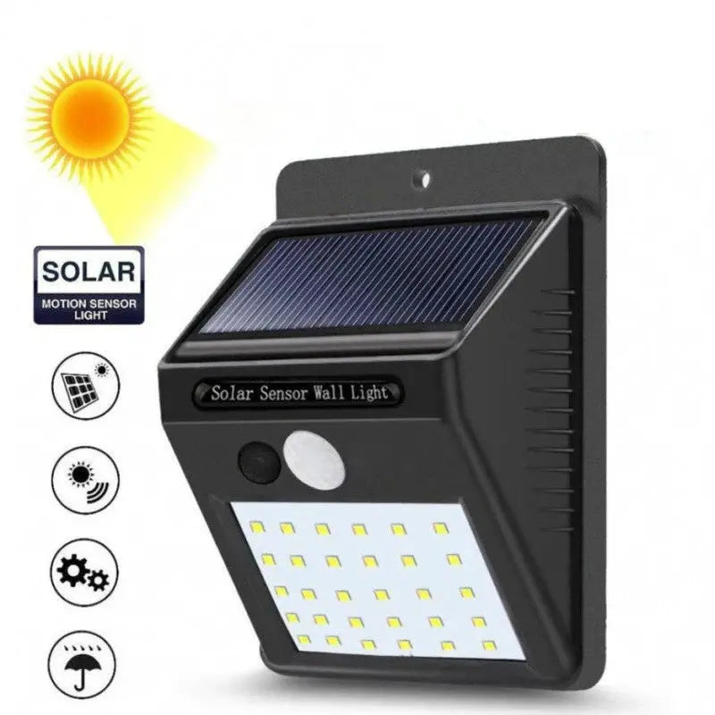 30 LED Solar Motion Sensor Wall Light IP65 Waterproof Outdoor Security Lighting Wireless Garden Courtyard Pathway Decoration from PriceLows™