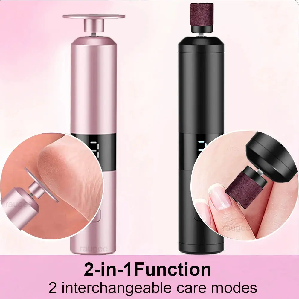 Electric Foot Grinder Rechargeable Foot Callus Predicure Remover Heels Dead Skin Grinding Machine Nails Gel Foot File Remover from PriceLows™